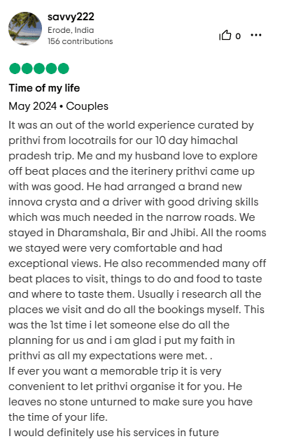 Traveler review
