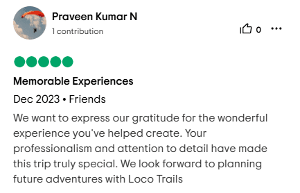 Traveler review